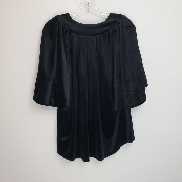 Tuckernuck Pomander Place Black Velvet Finley Flutter Sleeve top - Picture 8 of 9